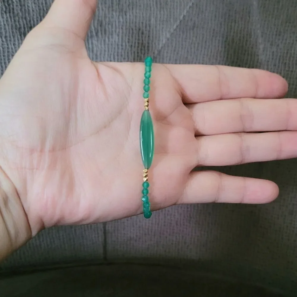 ✨️HP✨️ Shivam Green💚 Onyx Bead Bracelet